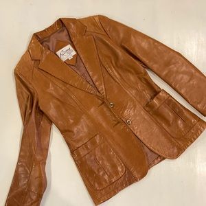 Vintage Leather Jacket/ blazer